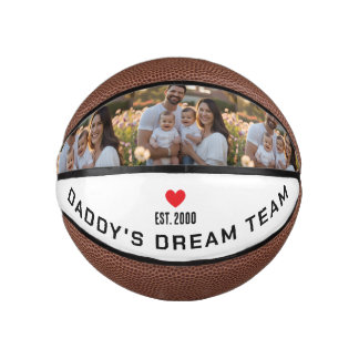 Personalized Photo and Text Mini Basketball
