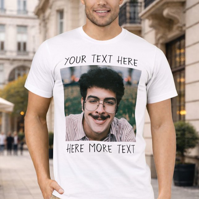Personalized Photo and Text Or Name Ugly Funny T-Shirt (Creator Uploaded)