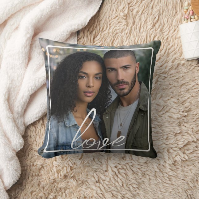 Personalized Photo and Text Photo Collage Cushion (Blanket)