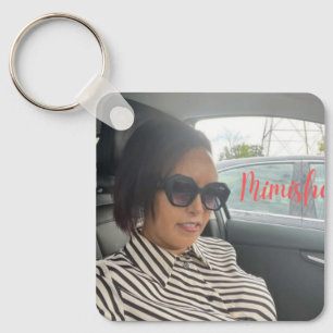 Personalized Photo and Text Photo Key Ring