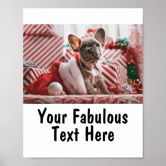 Personalized Photo and Text Poster (Front)