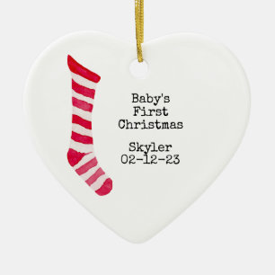 Personalized Photo Baby's First Christmas Ornament