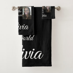 PERSONALIZED PHOTO BATH TOWEL SET