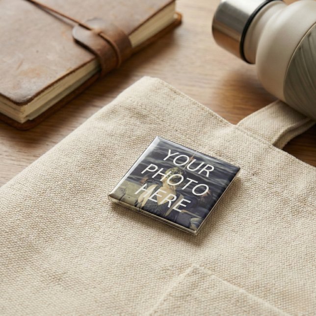 Personalized Photo Button  (Pin your photos anywhere.)