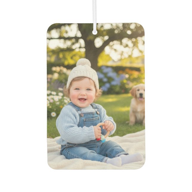 Personalized Photo Car Car Air Freshener (Front)