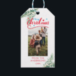 Personalized Photo Christmas gift tags<br><div class="desc">Merry Christmas/Merry Christmas,  photo,  gift day. Add your text / name and personalize your product quickly and easily.</div>
