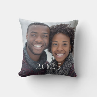 Personalized Photo Christmas Pillow 2025 Holiday