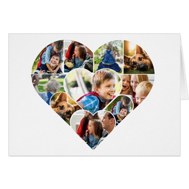 Personalized Photo Collage Cards For Any Occasion (Front Horizontal)
