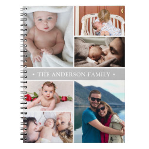 Personalized Photo Collage Family Notebook