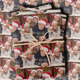 Personalized Photo Collage Wrapping Paper Sheet