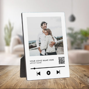 Personalized Photo Couple Love Song Plaque