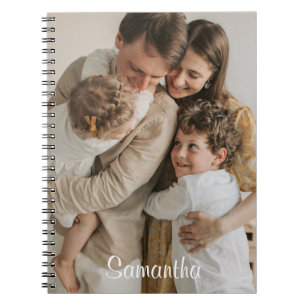 personalized photo custom name notebook