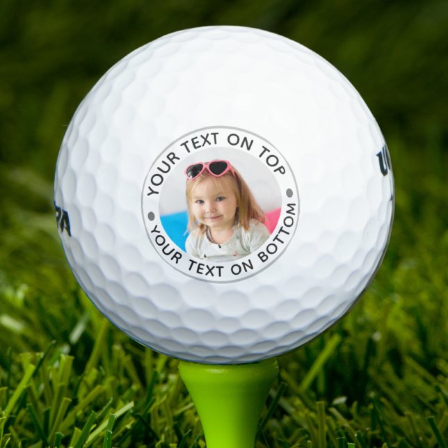 Personalized Photo Custom Text Golf Balls (Creator Uploaded)
