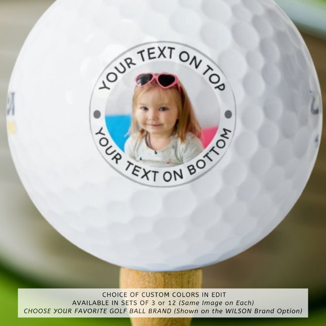 Personalized Photo Custom Text Golf Balls (Creator Uploaded)