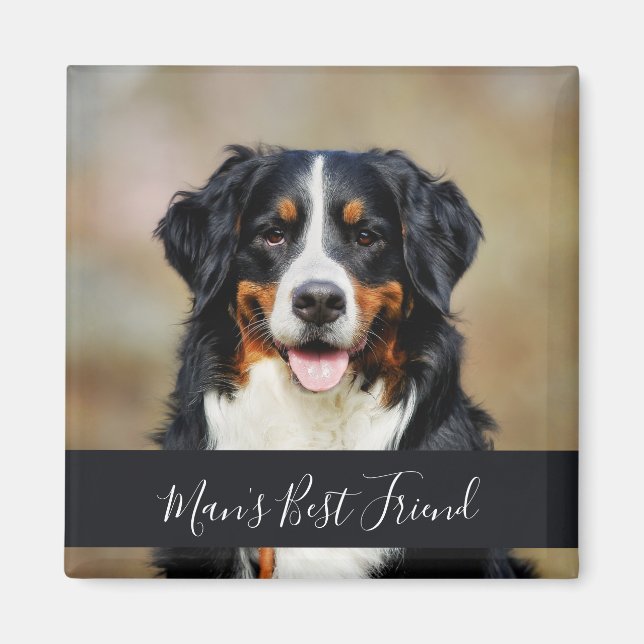 Personalized Photo Dog Magnet (Front)