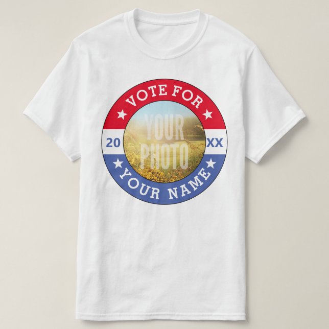 PERSONALIZED PHOTO Election T-Shirt (Design Front)