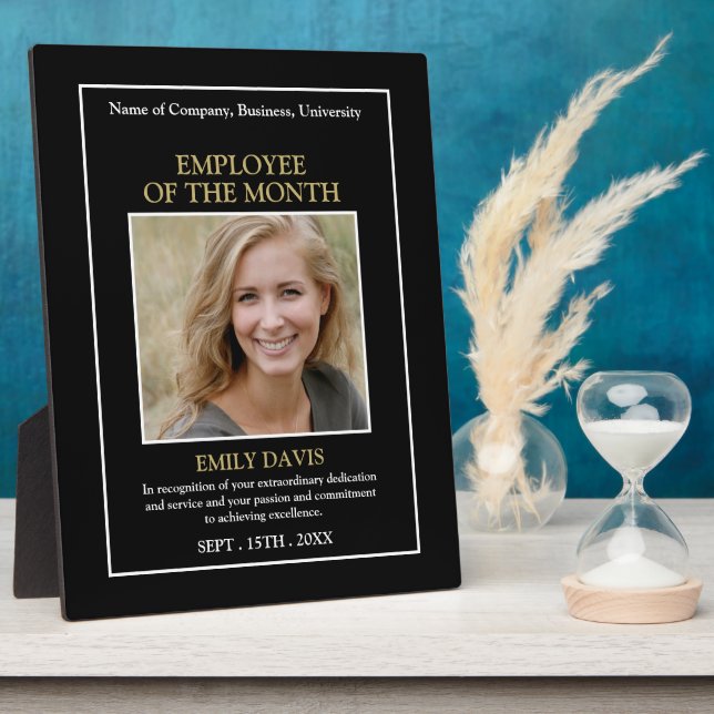 Personalized Photo - Employee Award Plaque (Side)