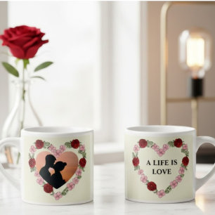 Personalized Photo Espresso Cup – Heart