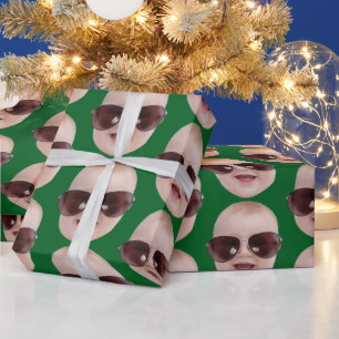 Personalized Photo Face  Gift, Birthday Christmas  Wrapping Paper