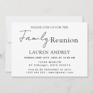 Personalized photo Family Reunion Party Invitation
