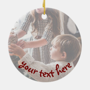 Personalized Photo for Nana Christmas Ceramic Tree Decoration