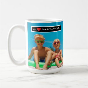 Personalized photo gift for Grandpa from children Coffee Mug