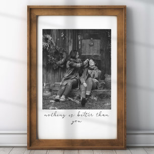 Personalized Photo Gift For Mom With Picture Note Poster