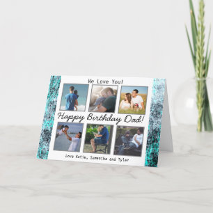 Personalized Photo Happy Birthday Dad Card