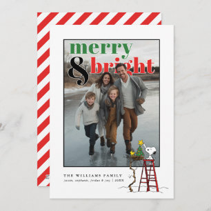 Personalized Photo Holiday Snoopy & Woodstock