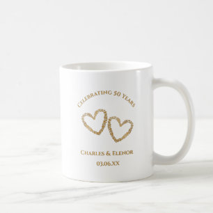 Personalized Photo Keepsake 50th Anniversary Gift Coffee Mug