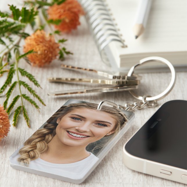 Personalized Photo Keychain for Bride (Front Right)