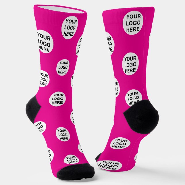 Personalized Photo Logo Socks (Angled)