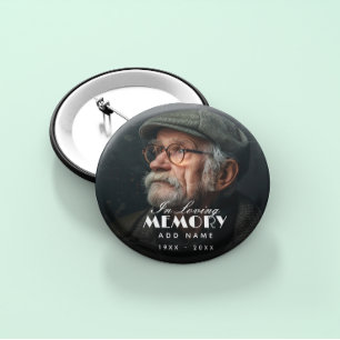 Personalized Photo Memorial  3 Cm Round Badge