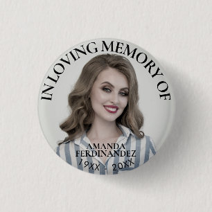 Personalized Photo Memorial 3 Cm Round Badge
