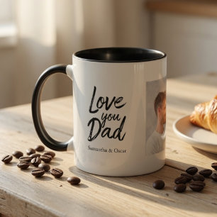 Personalized Photo Mug for Dad   Custom Kids Names