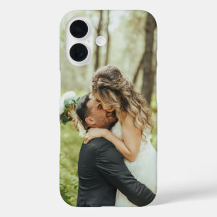 Personalized Photo Picture Wedding Anniversary iPhone 16 Case