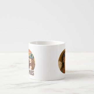 Personalized Photo Retro Bahamas Tropical Beach    Espresso Cup
