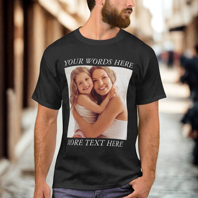 Personalized Photo Shirt with Custom Wording (Creator Uploaded)