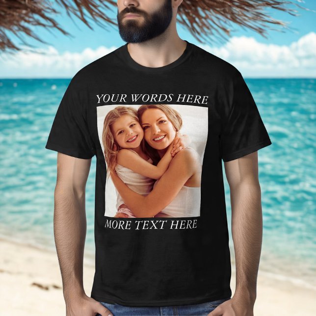 Personalized Photo Shirt with Custom Wording (Creator Uploaded)