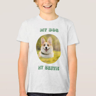 Personalized Photo Template for My Dog - My Best Tri-Blend Shirt