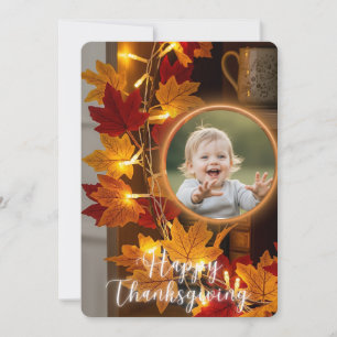 Personalized Photo Thanksgiving Holiday Card
