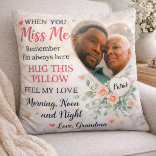 Personalized Photo Throw Pillow from Grandma
