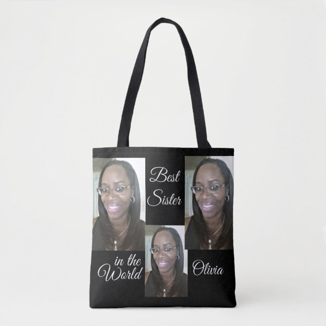 PERSONALIZED PHOTO  TOTE BAG (Front)