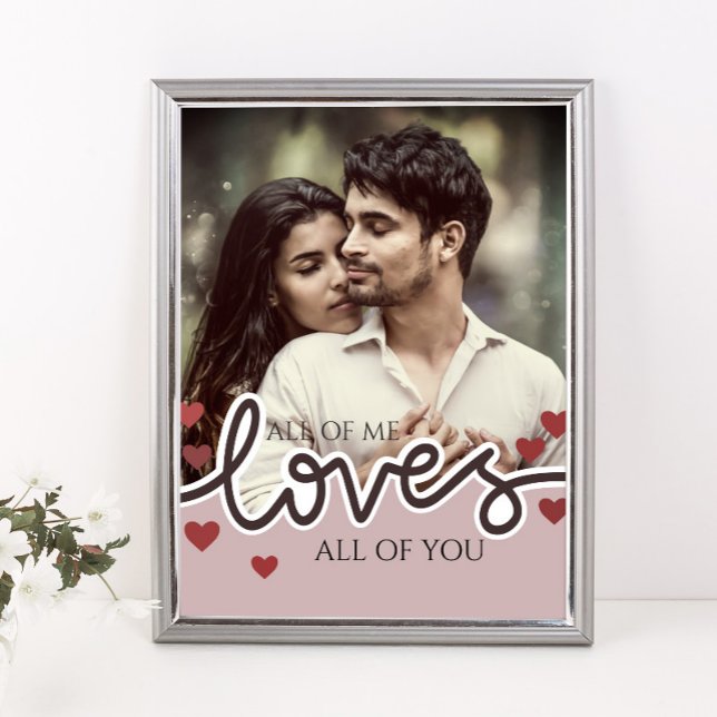 Personalized Photo Valentine's Day Couple Love Thr Poster (Creator Uploaded)
