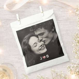Personalized Photo Wedding Custom Initials Treat Favour Bags