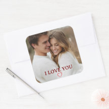 Personalized Photo You&Me Valentine's Day Sticker