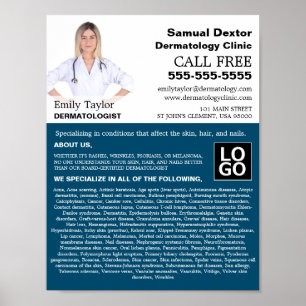 Personalized Photograph, Dermatologist Dermatology Poster