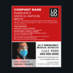Personalized Photograph, EMT, Paramedic Flyer<br><div class="desc">Personalized Photograph,  EMT,  Paramedic Advertising Flyers By The Business Card Store.</div>