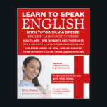 Personalized Photograph, English Language Course Flyer<br><div class="desc">Personalized Photograph,  English Language Course Advertising Flyers By The Business Card Store.</div>