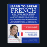 Personalized Photograph, French Language Course Flyer<br><div class="desc">Personalized Photograph,  French Language Course Advertising Flyers By The Business Card Store.</div>